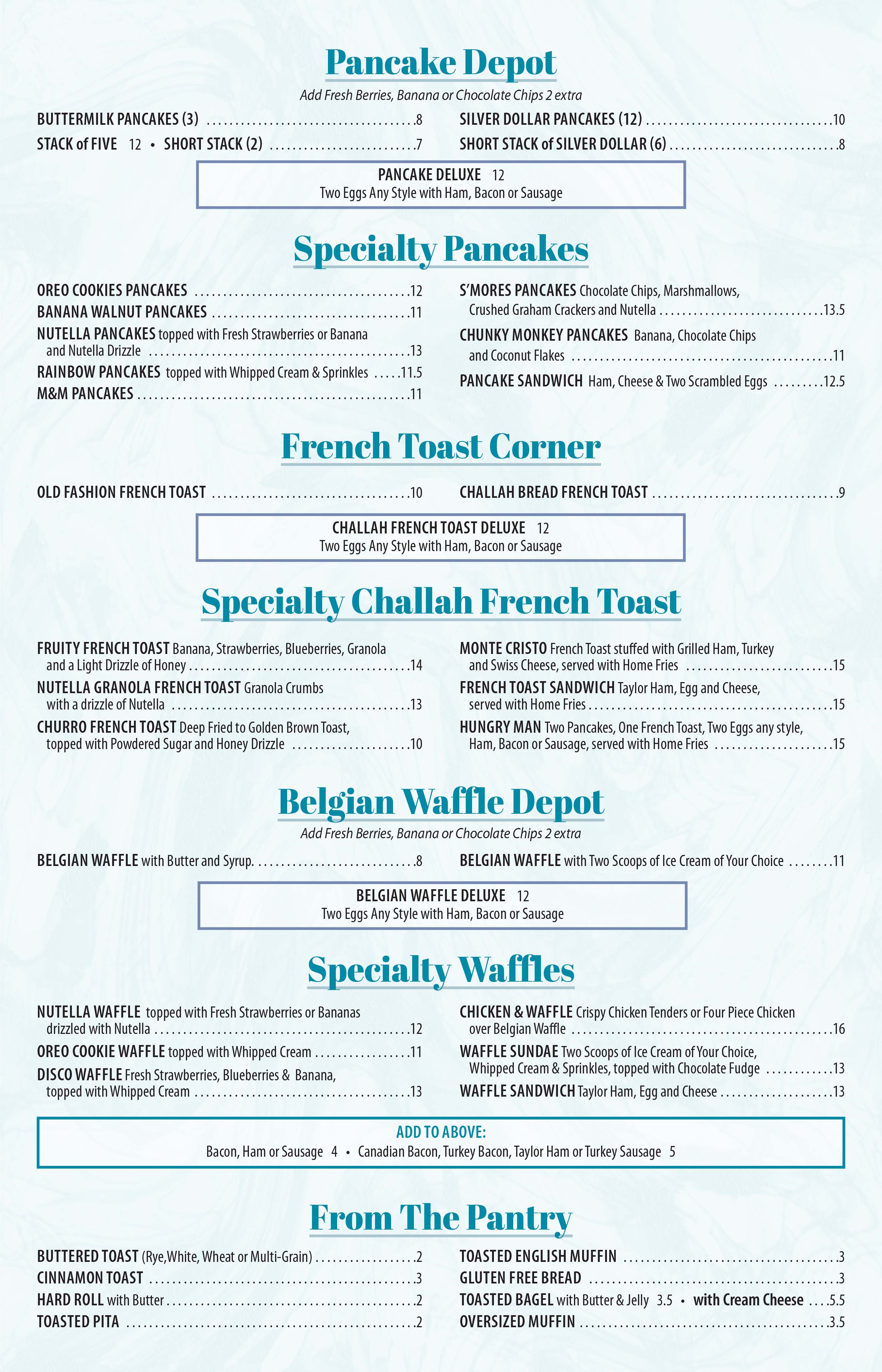Pancake - Toast - Waffles and More